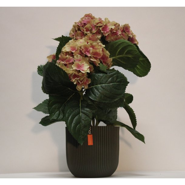 Kunstig hortensia gammelrosa - H: 40 cm
